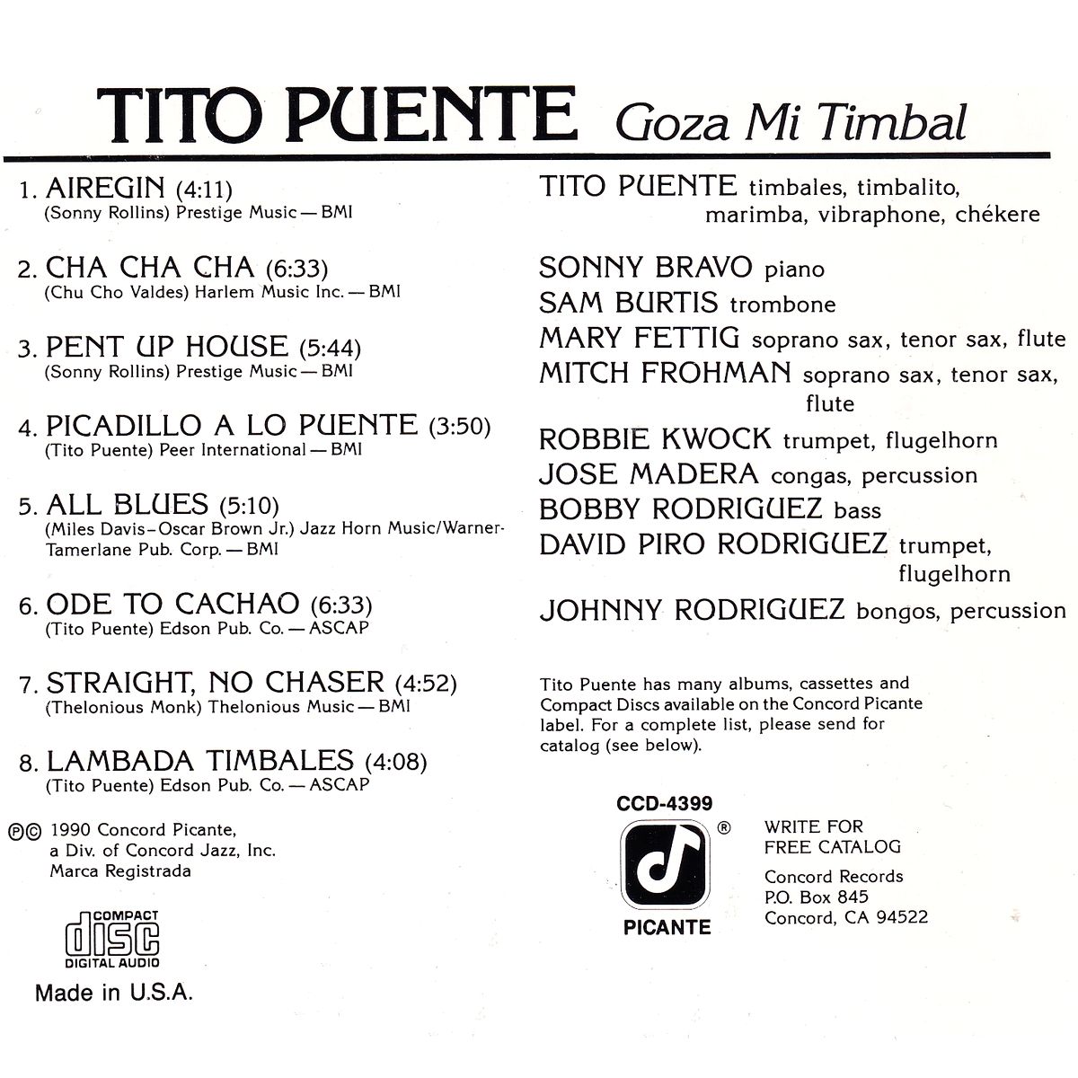 GOZA MI TIMBAL - TITO PUENTE