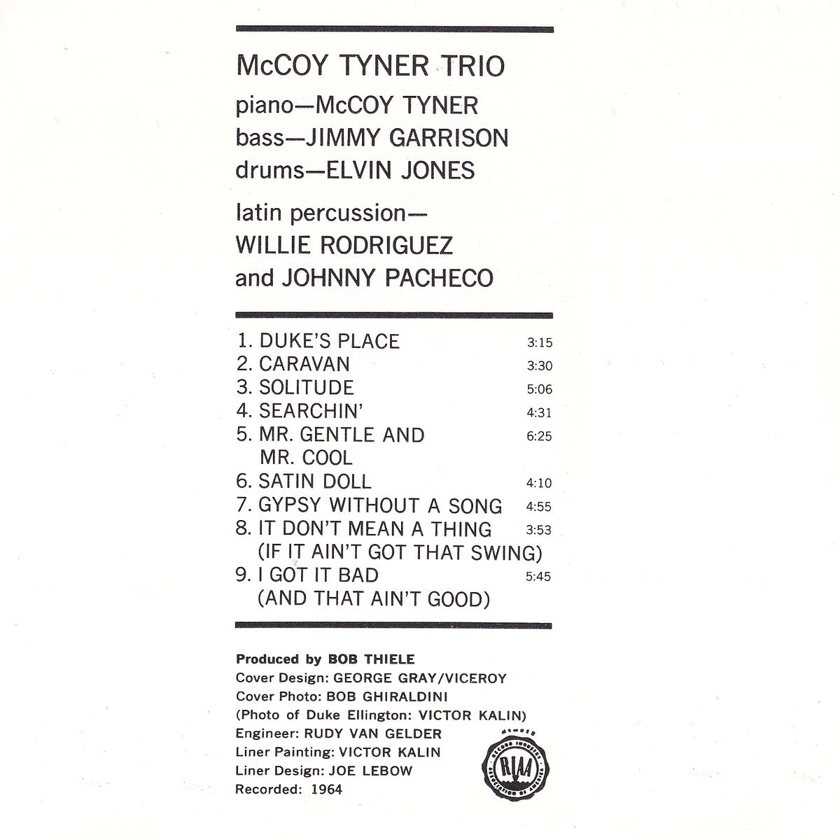 McCOY TYNER plays ELLINGTON