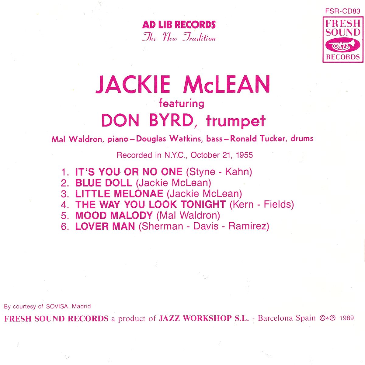 PRESENTING... JACKIE McLEAN
