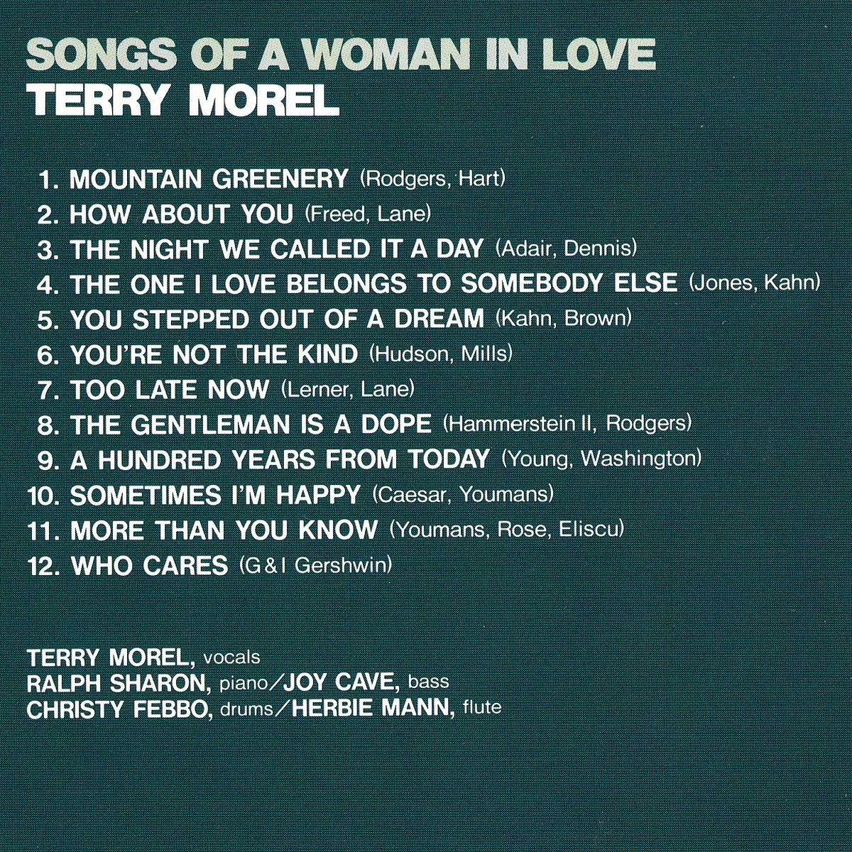 SOMGS OF A WOMAN IN LOVE - TERRY MOREL