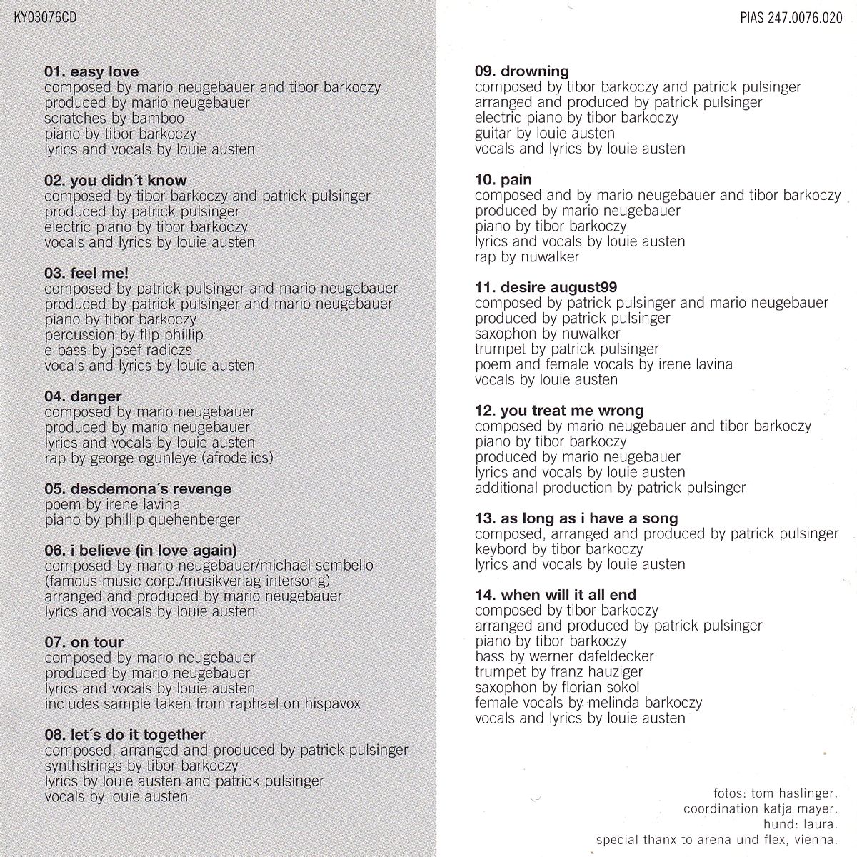 EASY LOVE - LOUIE AUSTEN